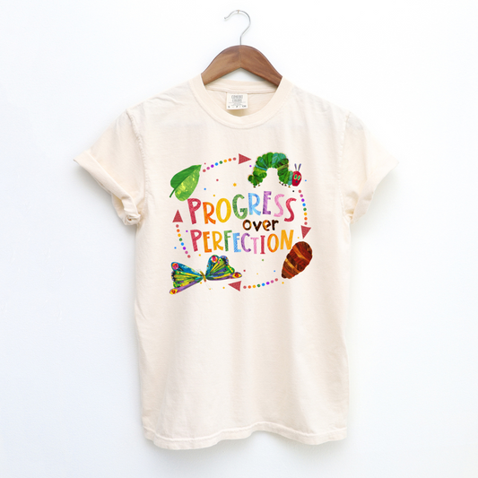 Progress over Perfection Teacher T shirt