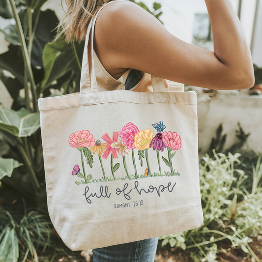 Full of hope tote bag