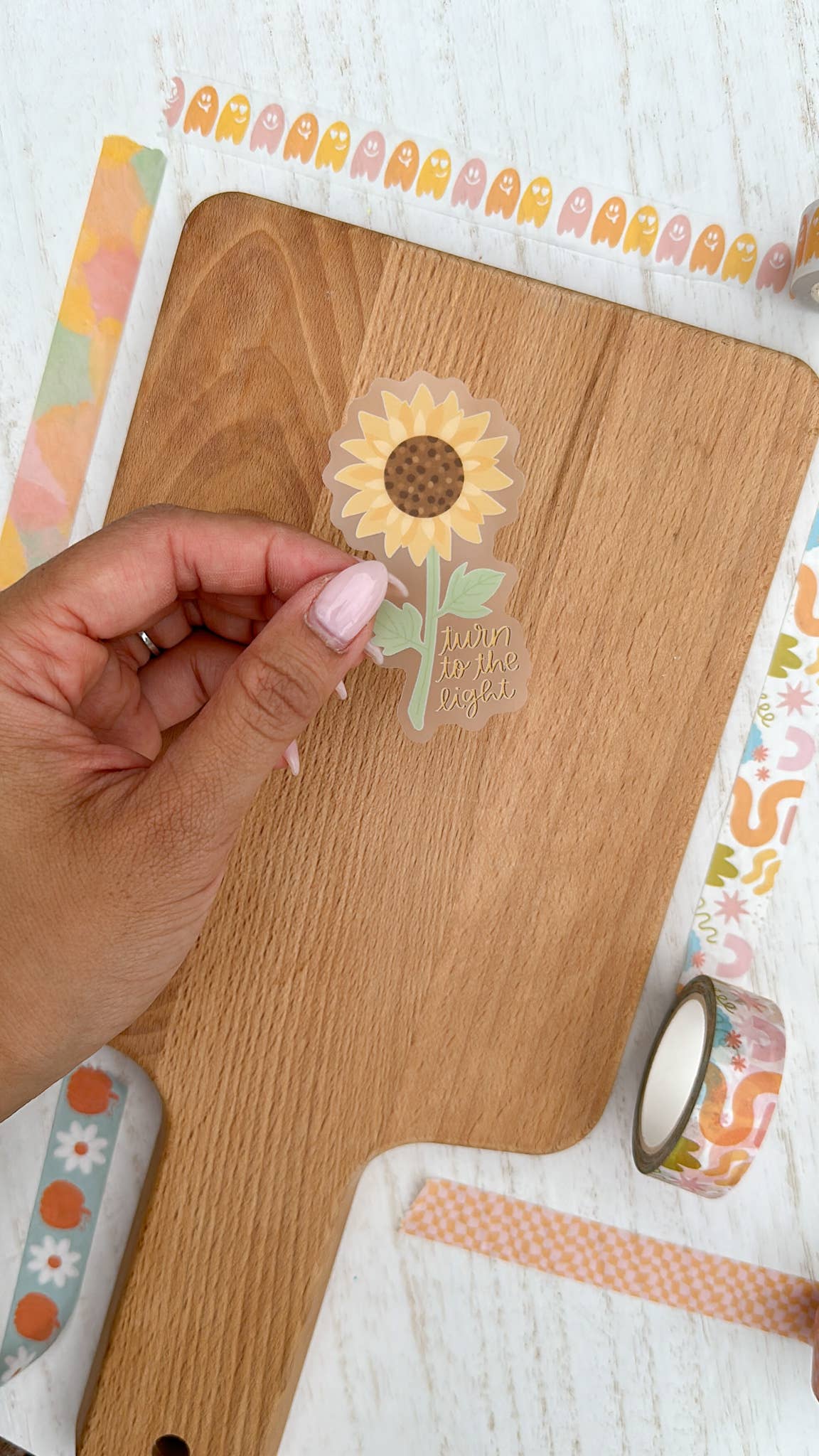 Turn to the Light Sunflower Fall Sticker