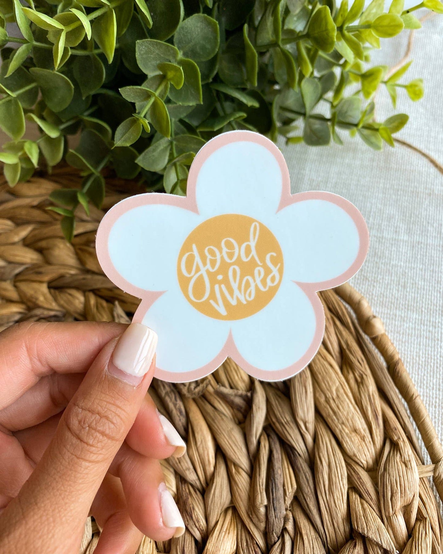 Good Vibes Daisy Sticker