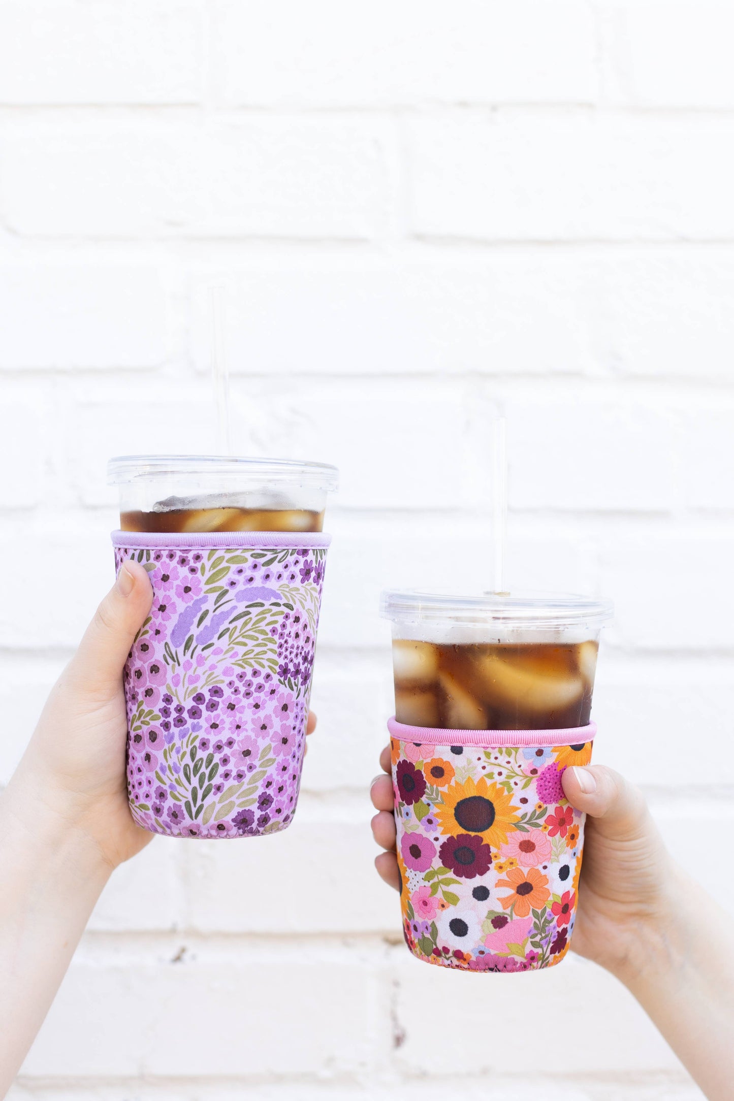 Lilac Floral Drink Sleeve