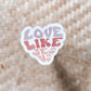 Love like Jesus waterproof sticker