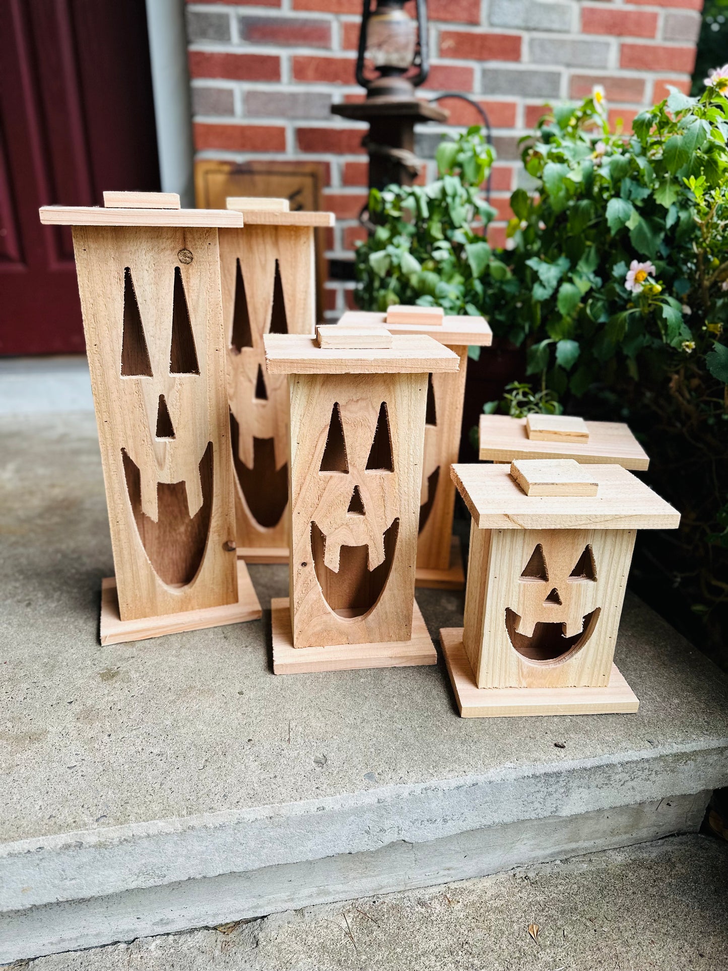 Pumpkin cedar lantern