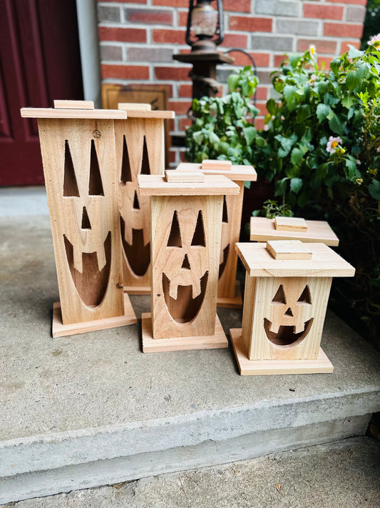 Pumpkin cedar lantern