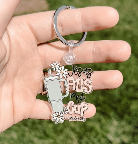 Jesus Fills my Cup Keychain