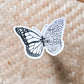 God butterfly waterproof sticker