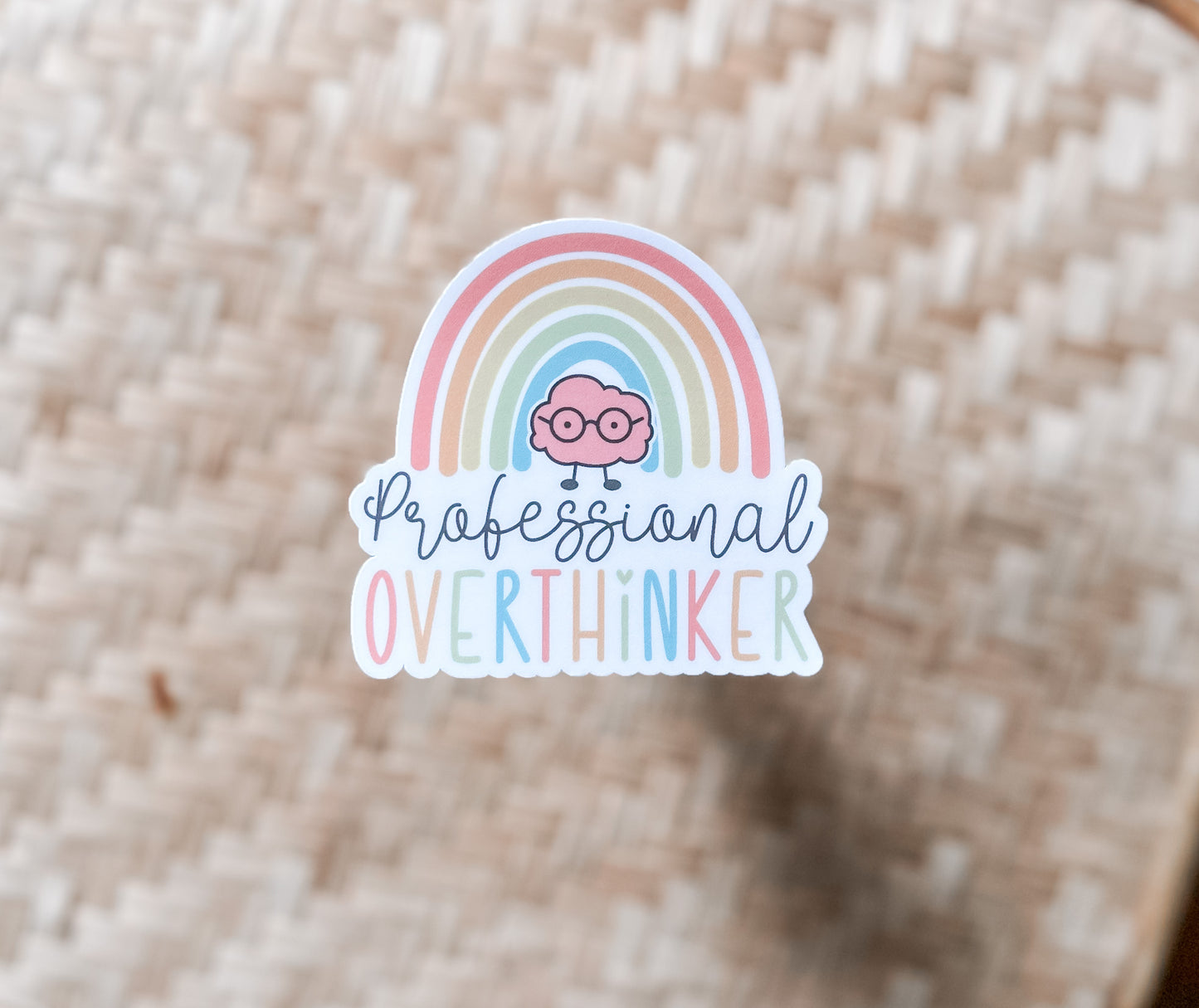 Professional Overthinker waterproof sticker