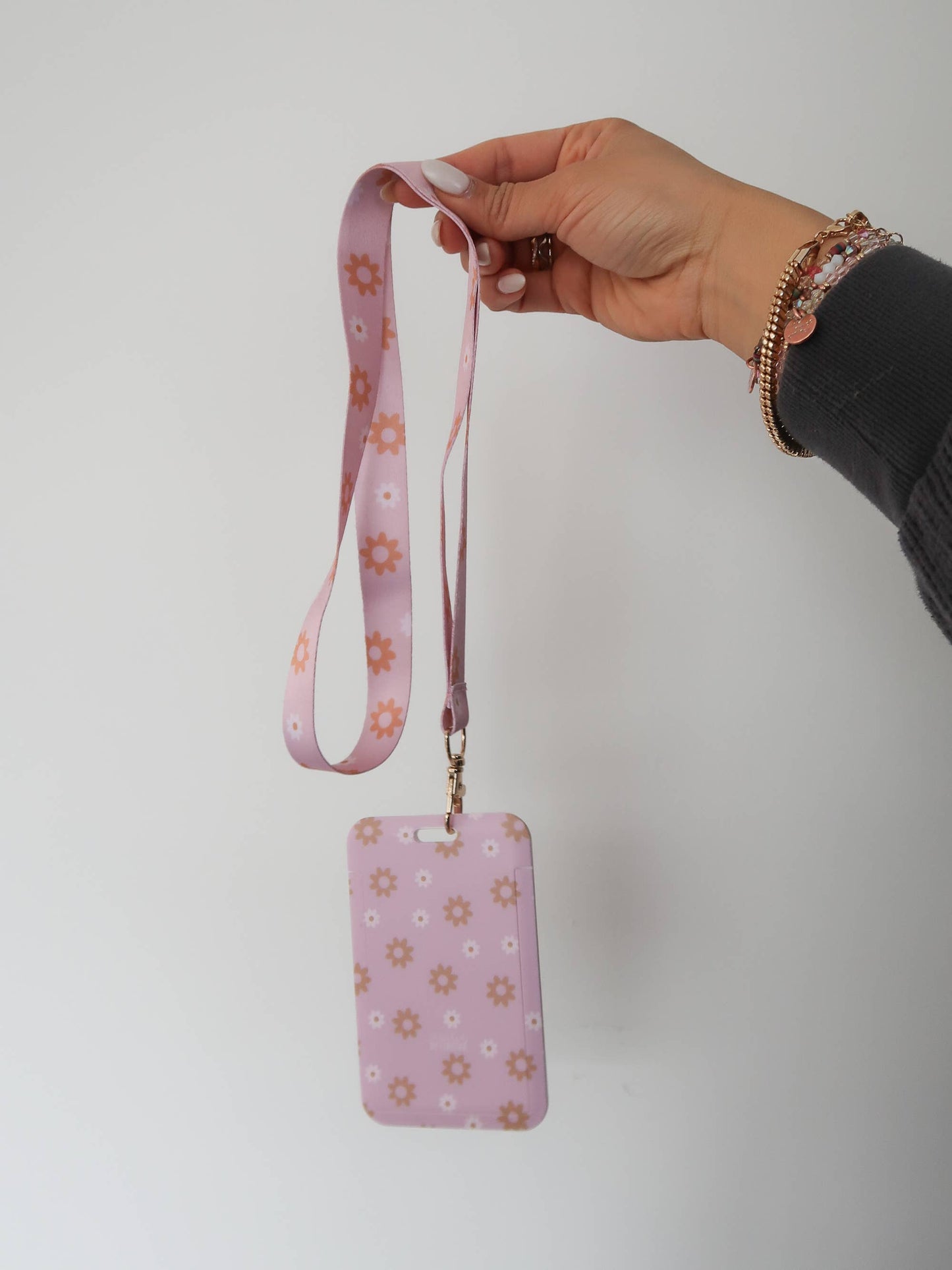 Sunset Bouquet Lanyard Badge Holder