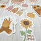 Turn to the Light Sunflower Fall Sticker