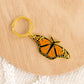 Monarch Butterfly Metal Keychain 2.5x1 in.