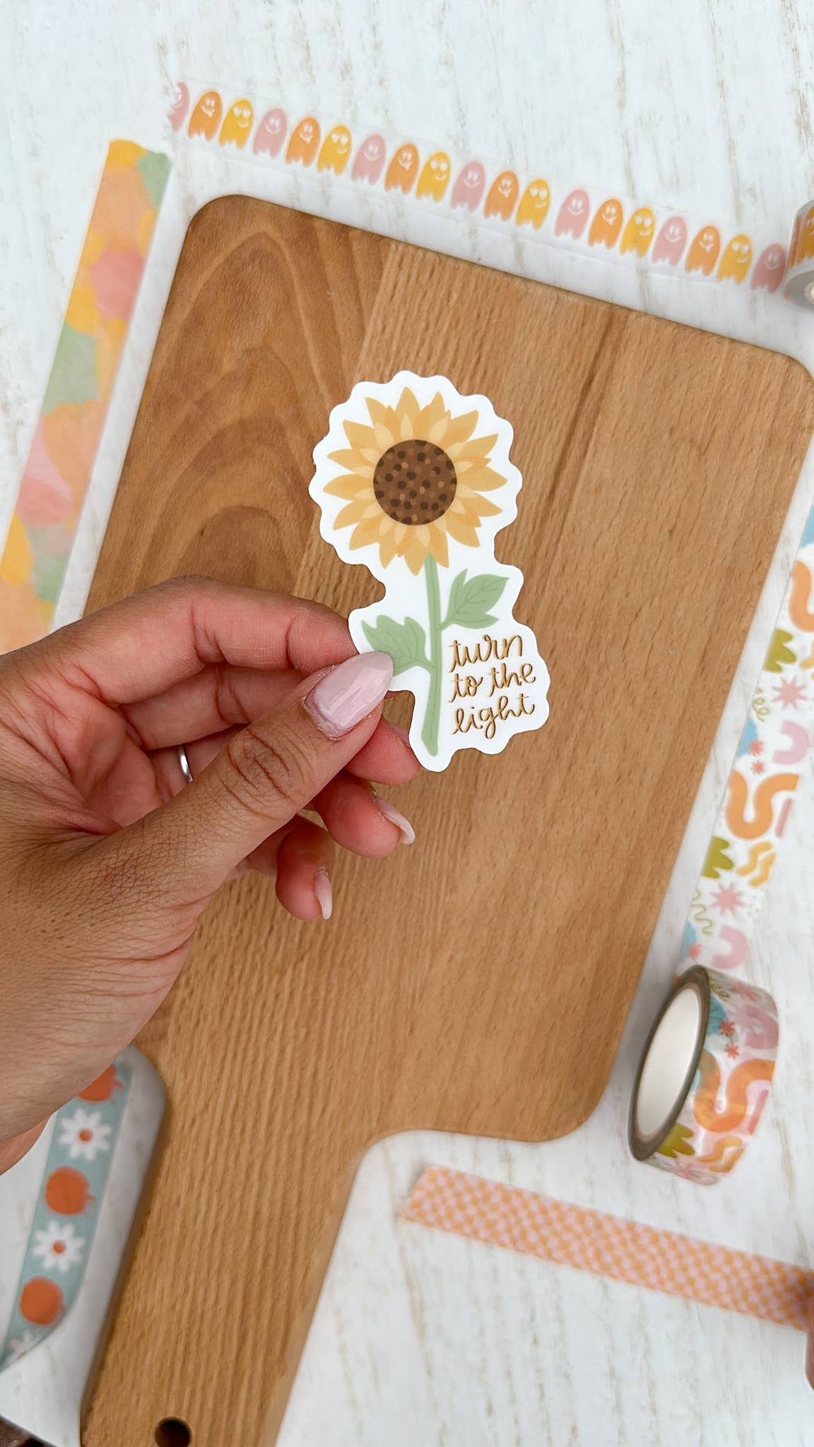 Turn to the Light Sunflower Fall Sticker